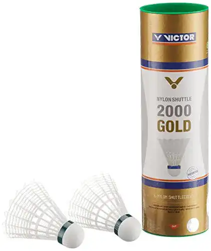 Die beste Badminton-Bälle VICTOR Nylon Shuttle 2000 gold-Weiß-Grün 2026 Test Bestseller Badminton-Bälle VICTOR Nylon Shuttle 2000 gold-Weiß-Grün