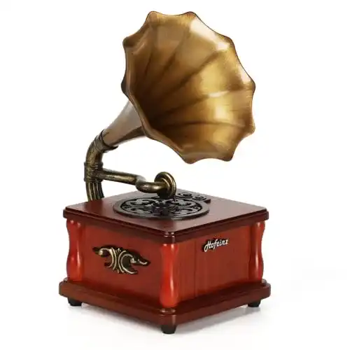 Grammophon Eikosch Retro Bluetooth-Lautsprecher, Mini