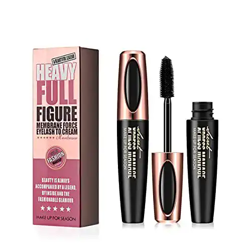 Fiber-Mascara lofuanna 4D Seidenfaser-Wimpern-Mascara, wasserdicht
