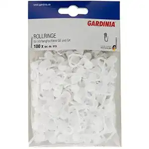 Gardinenröllchen Gardinia Rollringe, UV-beständig, 100 Stück