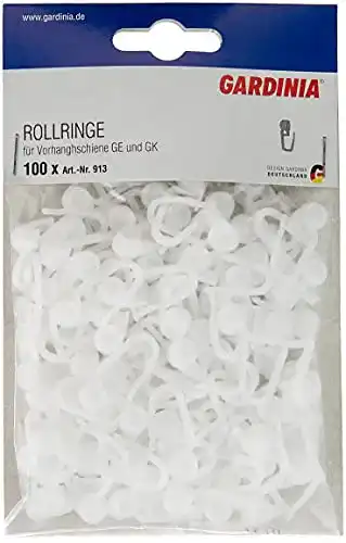 Gardinenröllchen Gardinia Rollringe, UV-beständig, 100 Stück