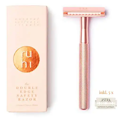 Rasierhobel ruhi ® Premium Designer Damen rosé gold Messing