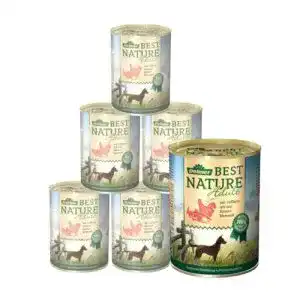 Hunde-Nassfutter Dehner Best Nature Adult, Lachs u. Geflügel