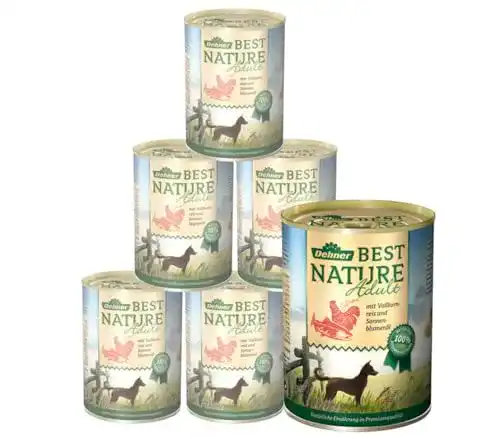 Hunde-Nassfutter Dehner Best Nature Adult, Lachs u. Geflügel