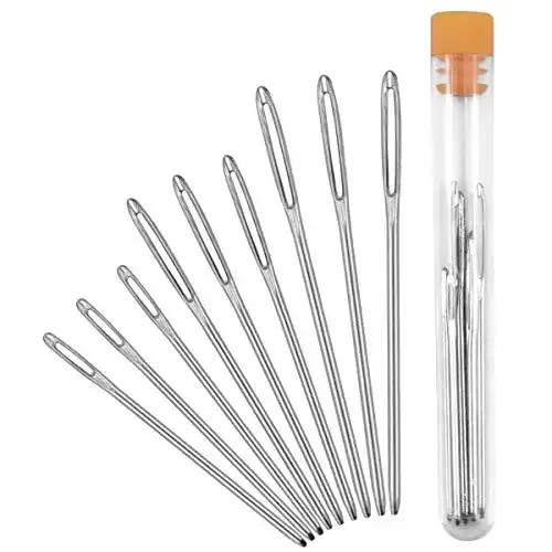Sticknadel NiceLand 9Stk Großes Öhr Nähnadel Set