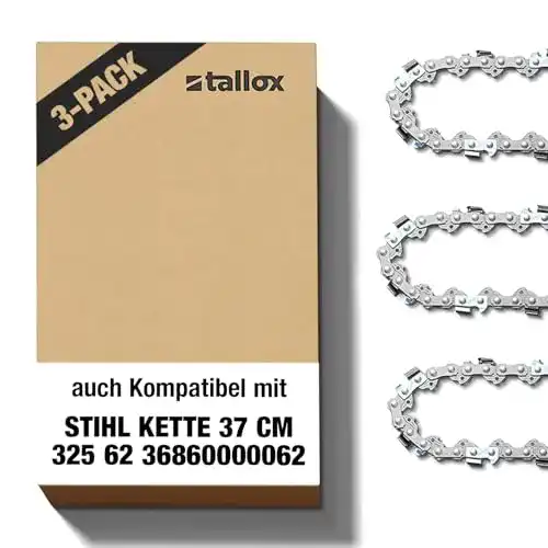 Tallox-Sägekette tallox 3 Sägeketten .325 1,6 mm 62 TG 37 cm