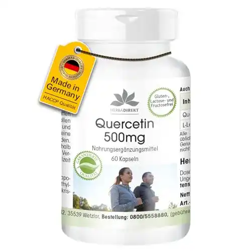 Quercetin herba direct 500mg, 60 Kapseln, Hochdosiert