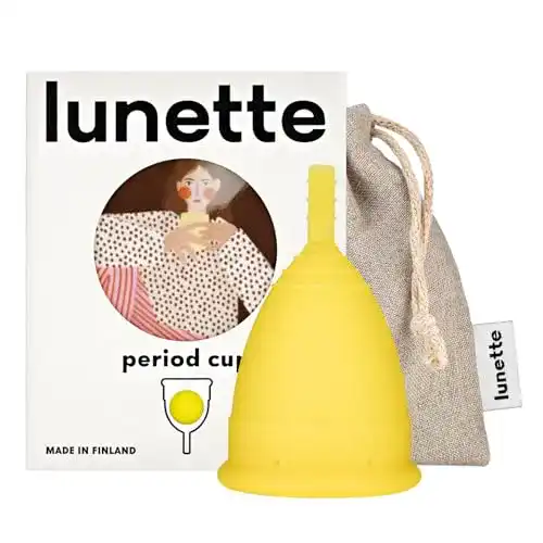 Menstruationstasse Lunette – Gelb – Model 2