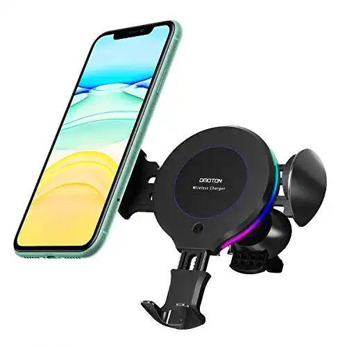 Qi-Ladegerät fürs Auto OMOTON Wireless Charger, automatisch