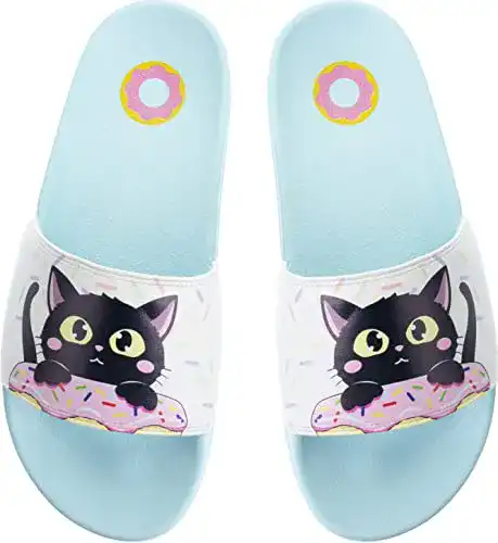 Badeschuhe Kinder corimori Badelatschen Katze „Nero“