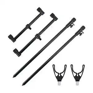 Banksticks Hirisi Tackle und Buzzerbars, fürs Karpfenangeln, 4 Stück