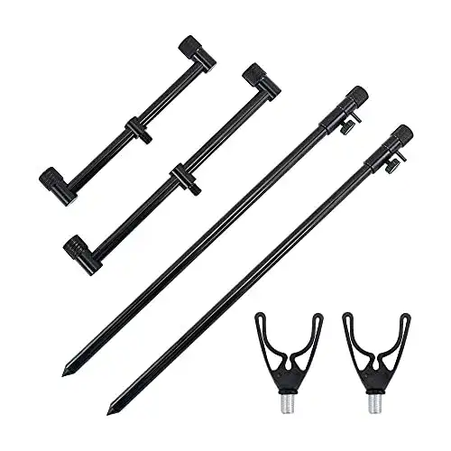 Banksticks Hirisi Tackle und Buzzerbars, fürs Karpfenangeln, 4 Stück