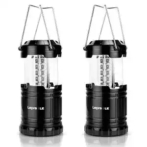 Campinglampe LEPRO Camping Laterne, 2er Set 30 LEDs