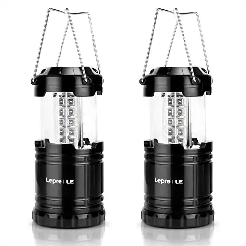 Campinglampe LEPRO Camping Laterne, 2er Set 30 LEDs