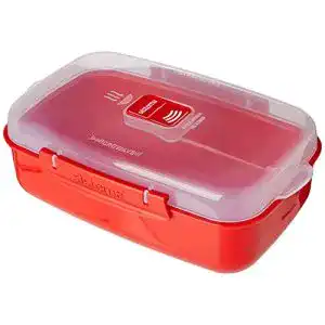 Mikrowellendose Sistema Mikrowellen-Box, Plastik, Rot, 1.25 L