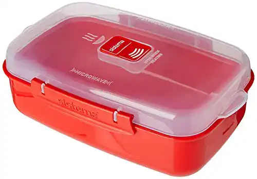 Mikrowellendose Sistema Mikrowellen-Box, Plastik, Rot, 1.25 L