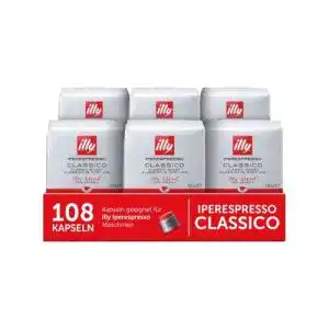 Kaffeekapseln Illy 6 Packungen mit 18 Kapseln Kaffeeröstmedium