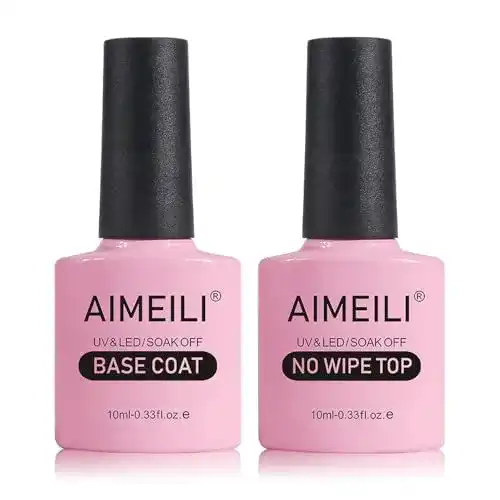 Die beste Gel-Nagellack AIMEILI Base Coat Top Coat UV LED Gel, 2×10ml 2026 Test Bestseller Gel-Nagellack AIMEILI Base Coat Top Coat UV LED Gel, 2×10ml