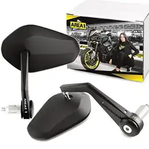Lenkerendenspiegel Area1 Premium Motorrad e-geprüft CNC/Alu