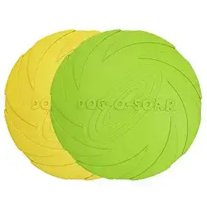 Hundefrisbee Vivifying, 2 Stück 18cm Hunde-Frisbee, Kautschuk