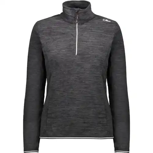 Skipullover Damen CMP Arctic Fleece-Pullover für Damen, Schwarz