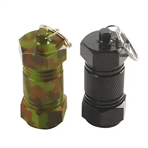 Taucherei LIOOBO 2 pcs Pilldose wasserdicht Aluminium Mini
