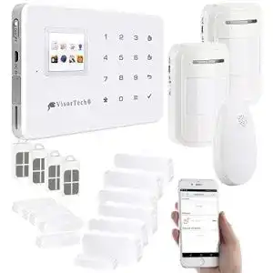 Funk-Alarmanlage VisorTech GSM Alarmmelder: GSM-Alarmanlage