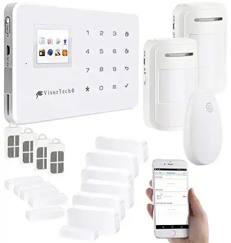 Funk-Alarmanlage VisorTech GSM Alarmmelder: GSM-Alarmanlage