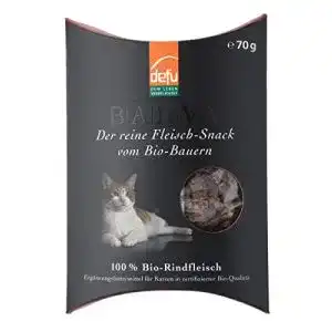 Defu-Katzenfutter defu Katzen Reinfleisch-Snack Bio-Rind