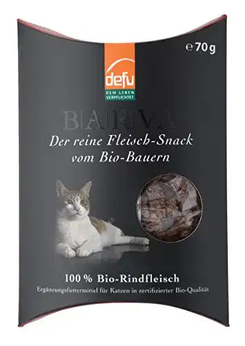 Die beste Defu-Katzenfutter defu Katzen Reinfleisch-Snack Bio-Rind 2026 Test Bestseller Defu-Katzenfutter defu Katzen Reinfleisch-Snack Bio-Rind