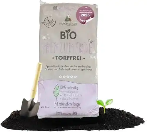 Torffreie Erde Hochwald – Bio Premium Erde 60 L torffrei