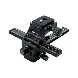 Makro-Einstellschlitten Kiwifotos FC-1II 4-Wege Makroschiene
