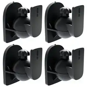 Lautsprecher-Wandhalterung deleyCON 4X Universal, Schwarz