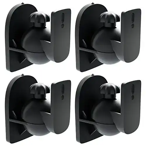 Lautsprecher-Wandhalterung deleyCON 4X Universal, Schwarz