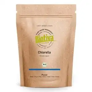 Chlorella-Pulver Biotiva Chlorella Pulver Bio 500g