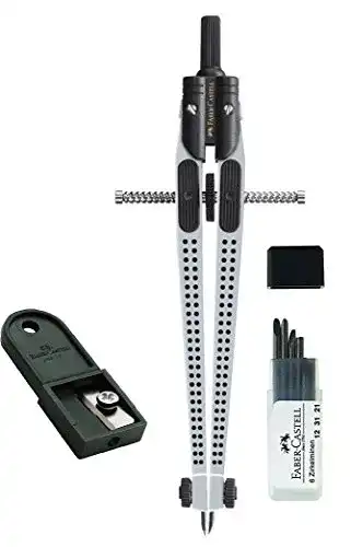 Zirkel Faber-Castell 174472 Schnellverstell Grip 2001, extra Minen