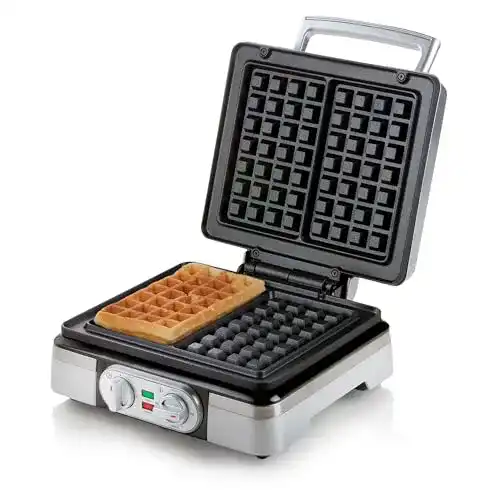 Belgisches Waffeleisen Domo DO9149W Waffeleisen, Silber