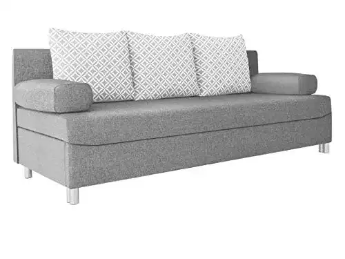Schlafsofa Mirjan24 Dover, mit Bettkasten, mit Chromfüßen