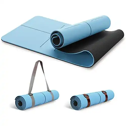 Yogamatte (Naturkautschuk) FrenzyBird 5 mm PU Yogamatte