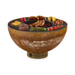 Blumfeldt-Feuerschale blumfeldt Savage Feuerschale mit Grill