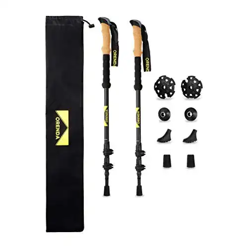 Wanderstöcke Kinder Orenda Premium 100% Carbon verstellbar