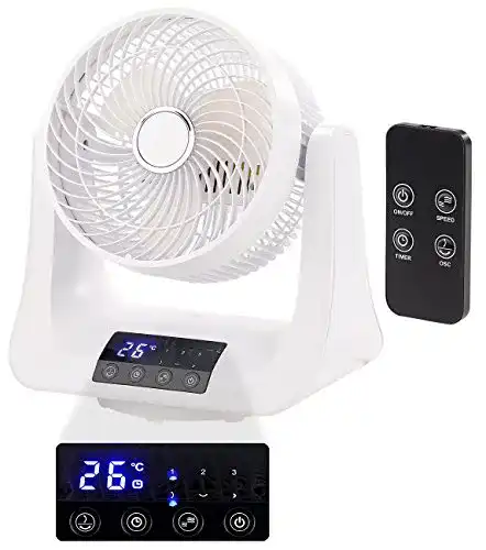 Tischventilator mit Fernbedienung Sichler Haushaltsgeräte