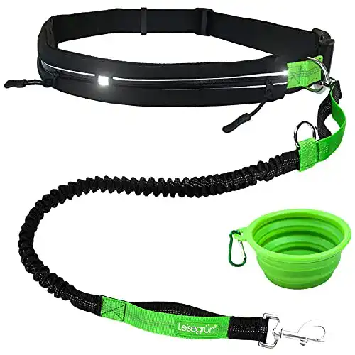Hunde-Joggingleine Leisegrün Joggingleine für Hunde bis 55 kg