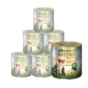 Hundefutter Dehner Best Nature, Senior Lamm und Geflügel, 6er