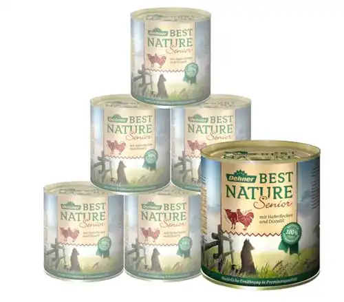 Hundefutter Dehner Best Nature, Senior Lamm und Geflügel, 6er
