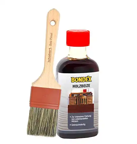 Holzbeize SoPo Bondex inkl. Beizpinsel, Wasserbeize 250 ml