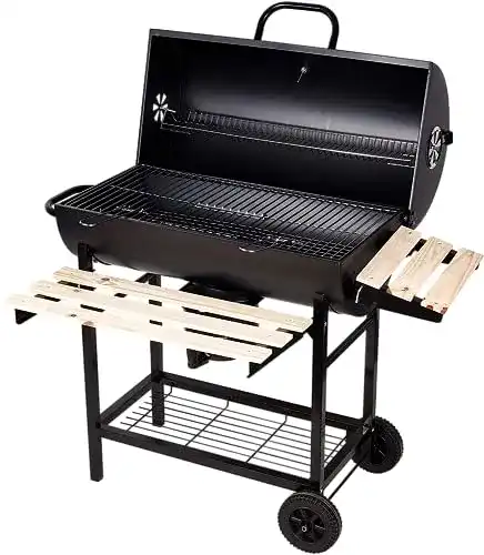 Holzkohlegrillwagen Sunjas Holzkohlegrill, mit 2 Kammern