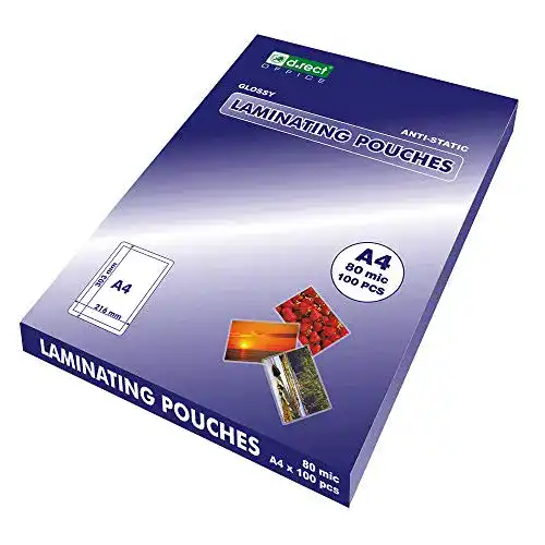 Laminierfolien D.RECT 8644 Heiß glänzend transparent, 100 Stück