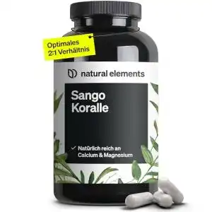 Calcium natural elements Sango Meereskoralle, 180 Kapseln