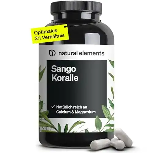 Calcium natural elements Sango Meereskoralle, 180 Kapseln